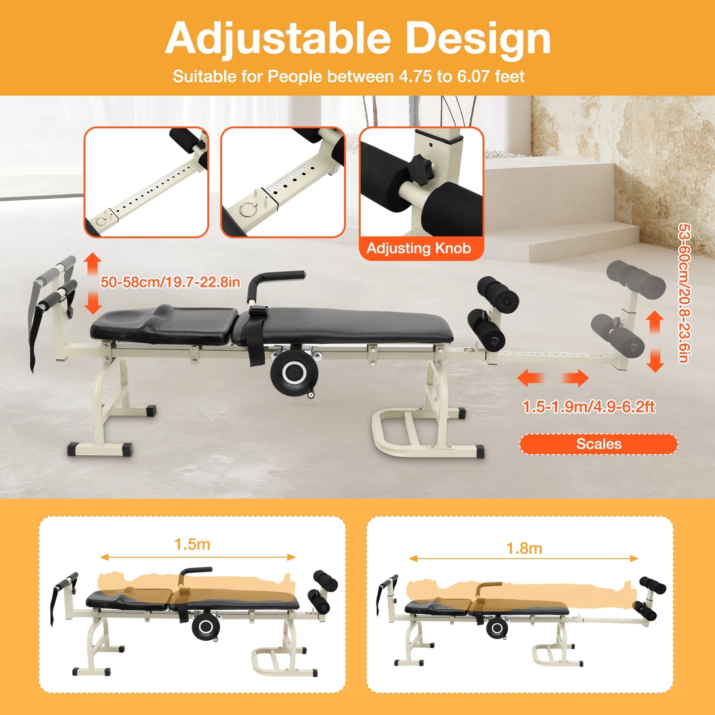 CerviLumbar Stretch Therapy Bench