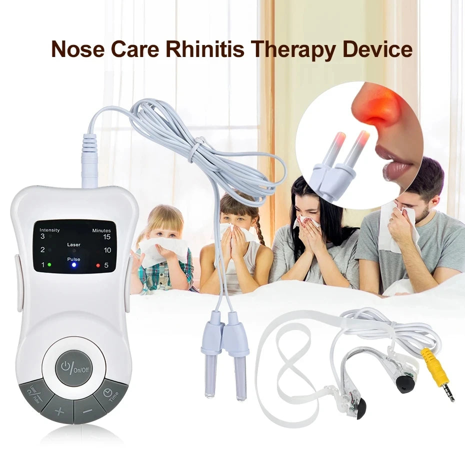 Therapeutic Laser Device for Sinus Allergy Relief and Nasal Congestion