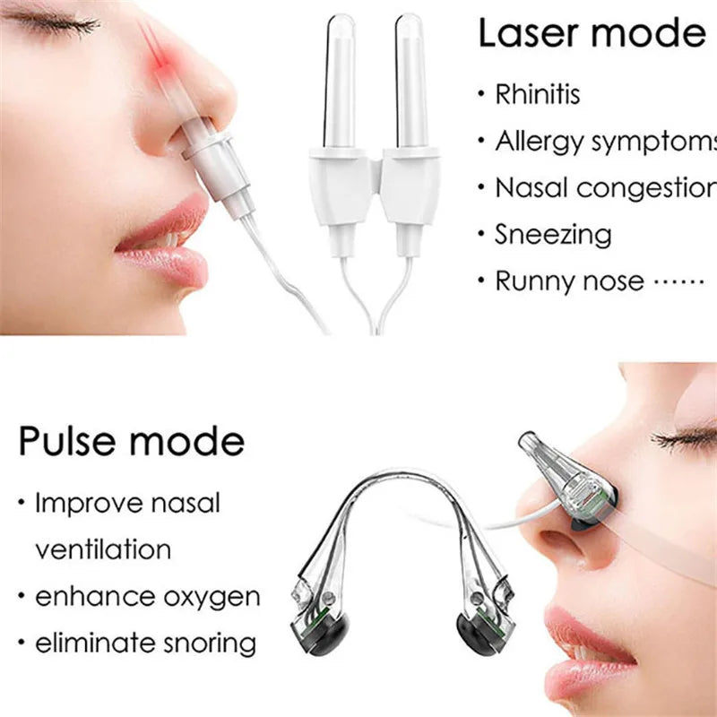 Therapeutic Laser Device for Sinus Allergy Relief and Nasal Congestion
